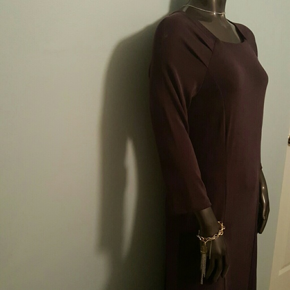 NWT 3/4 SLEEVE SQUARE NECK DRESS - Picture 4 of 6