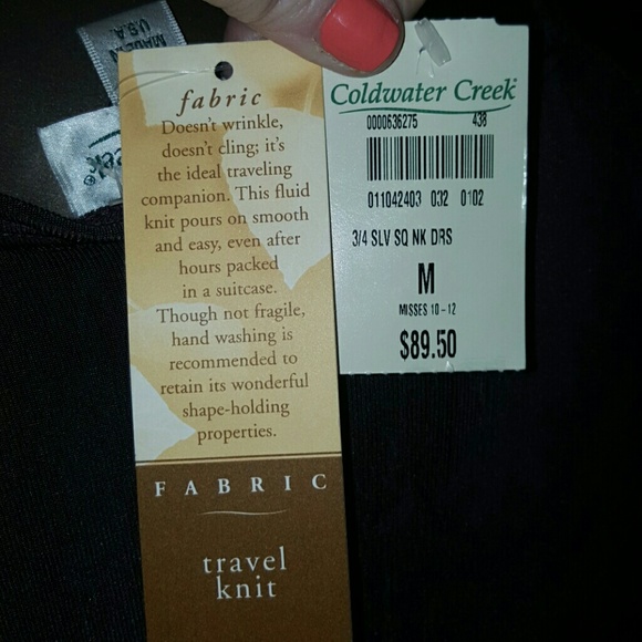 NWT 3/4 SLEEVE SQUARE NECK DRESS - Picture 6 of 6