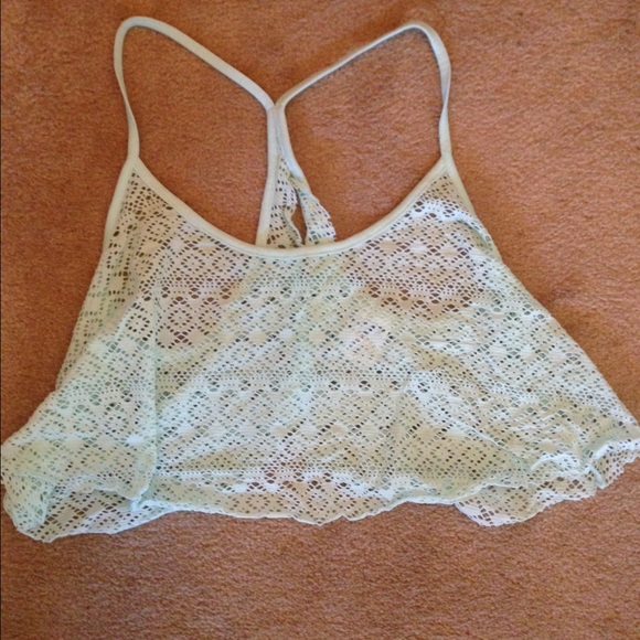 Cute cover up tank, crop top