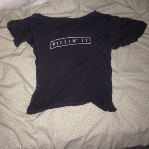 blue Brandy Melville t-shirt