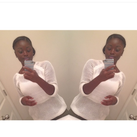 Long sleeve see through shirt