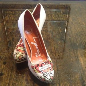 Worn once Ed Hardy heels