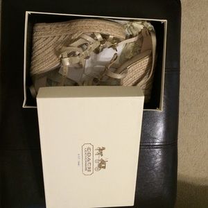 Coach espadrilles, worn once!