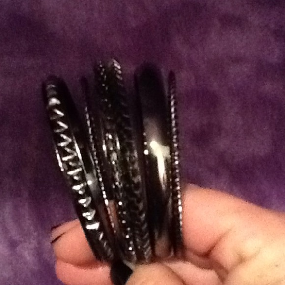 Black Metal Bangles