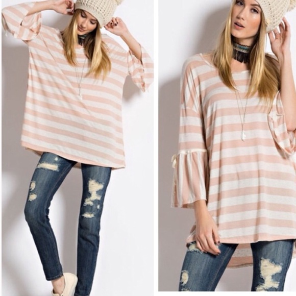 •ribbon sleeve tunic• - Picture 2 of 2