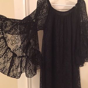 Black lace dress