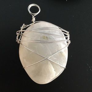 Clear Sea Glass Pendant