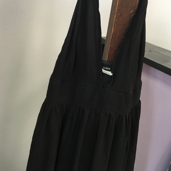 J. Crew black sundress size 4 100% silk
