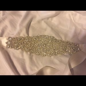 Blinged out wedding belt