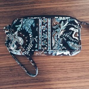 Brown & Blue Paisley Vera Bradley Pocketbook