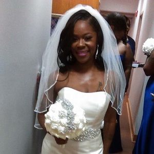 Ivory wedding veil