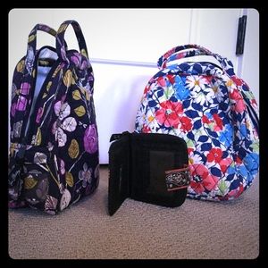 Vera Bradley lunch bags and wallet Bundle