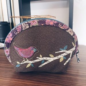 Leather Collage Pouch From Fossil