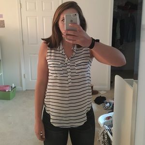 Striped tank blouse