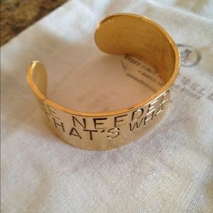 "She Needed A Hero" cuff