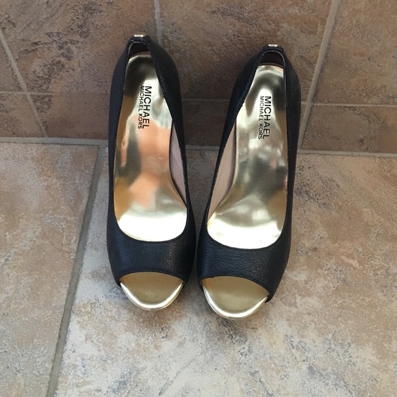 Michael Kors peep toe heels