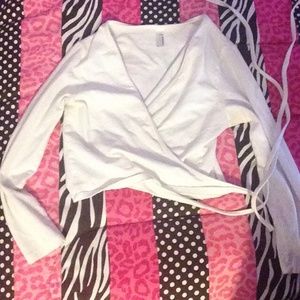 Wrap around crop top