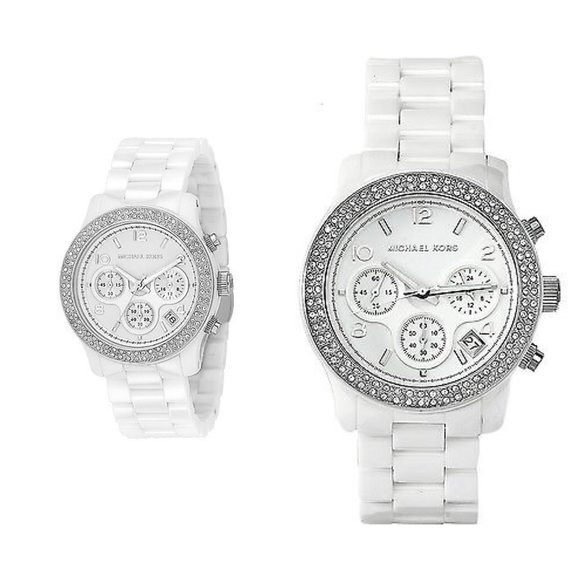 Michael Kors White Ceramic Women's Watch / MK5188 - Picture 2 of 4