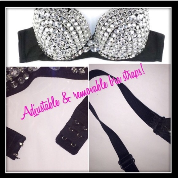 Rhinestone Push-Up Bra NWTs!  💋 - Picture 7 of 8