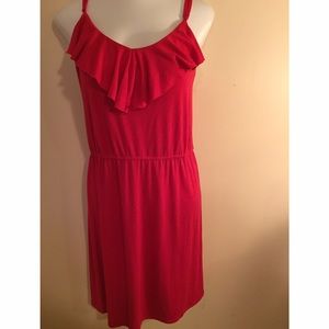 Red plus size dress