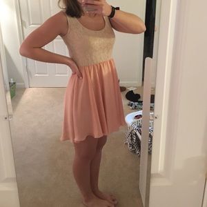 AS U WISH dress, peach