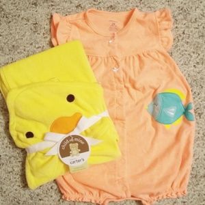 Baby one-piece & towel