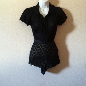 Black Outfit/Shorts/ Small Black Shirt