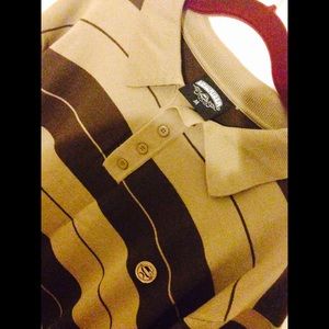 Lowrider men polo shirt- brown and tan