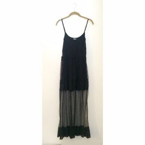 Long Black Lace Dress