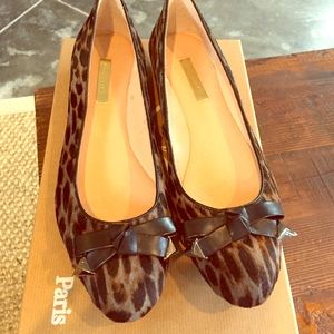 Louise et cie mohair leopard flats