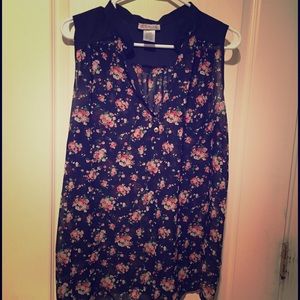 Flower print maternity blouse