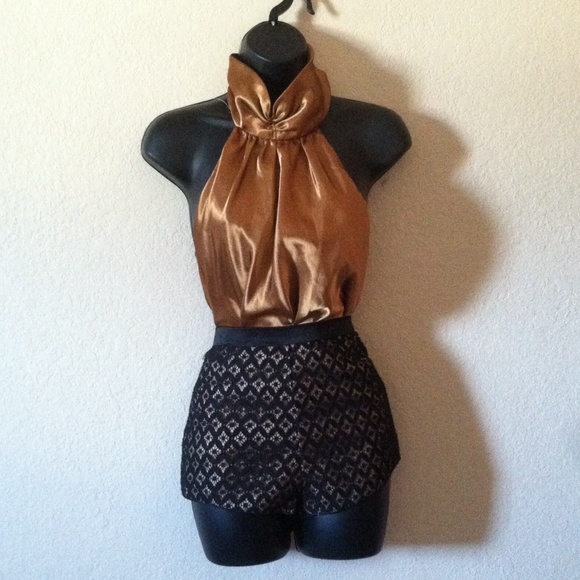 Gold Black Short
