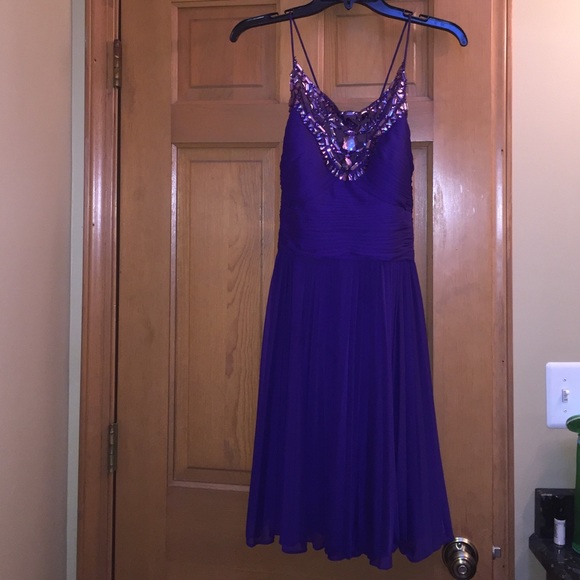 Purple flowy dress