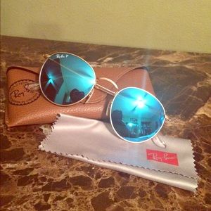 Rb3447 round metal Ray Ban sunglasses