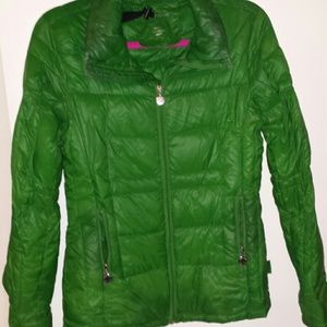 Kelly Green Packable Warm Puffer xs