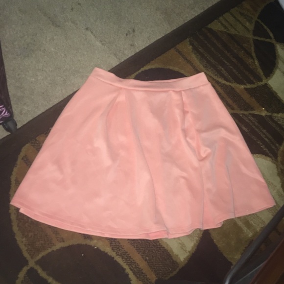 Peach skater skirt