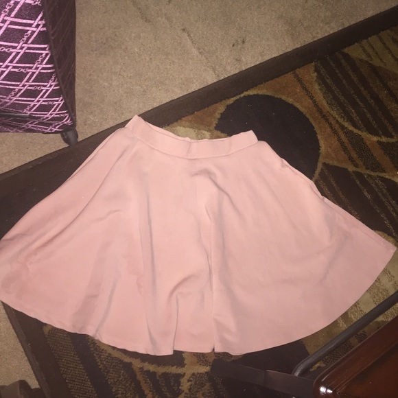 Powder pink skater skirt