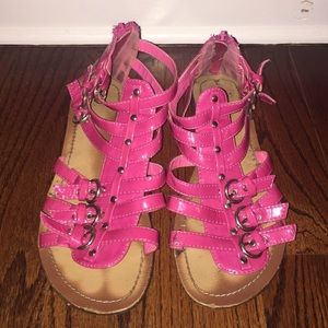 Pink Gladiator Sandals