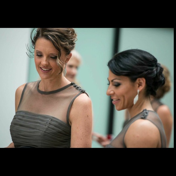 Vera Wang charcoal dress - Picture 2 of 4