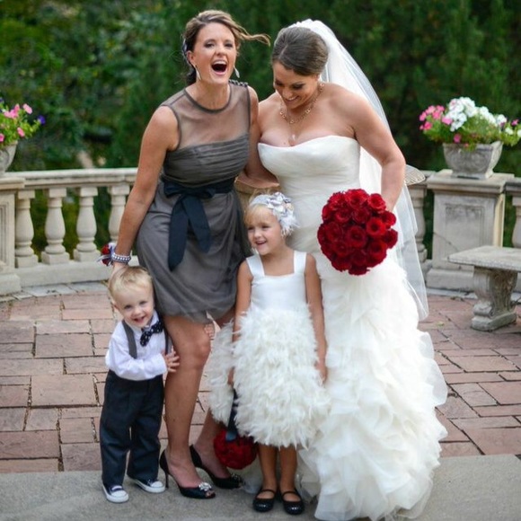Vera Wang charcoal dress - Picture 3 of 4