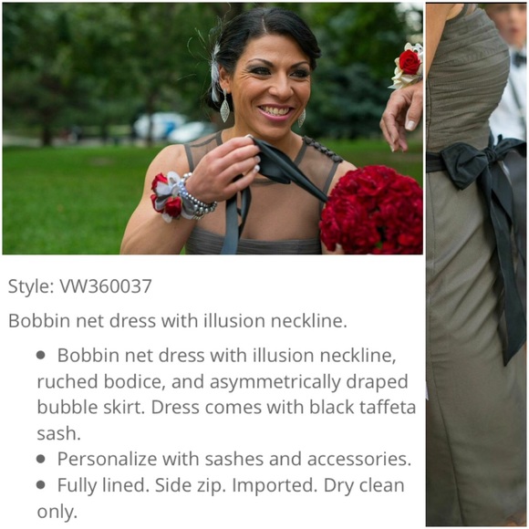 Vera Wang charcoal dress - Picture 4 of 4