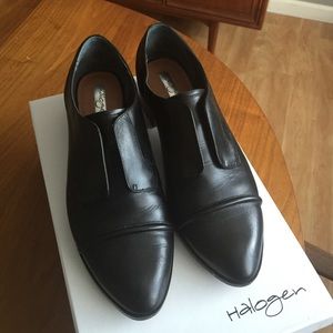 Black loafers