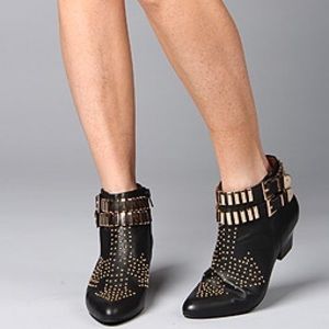 Jeffrey Campbell Benatar Studded Ankle Boots 8