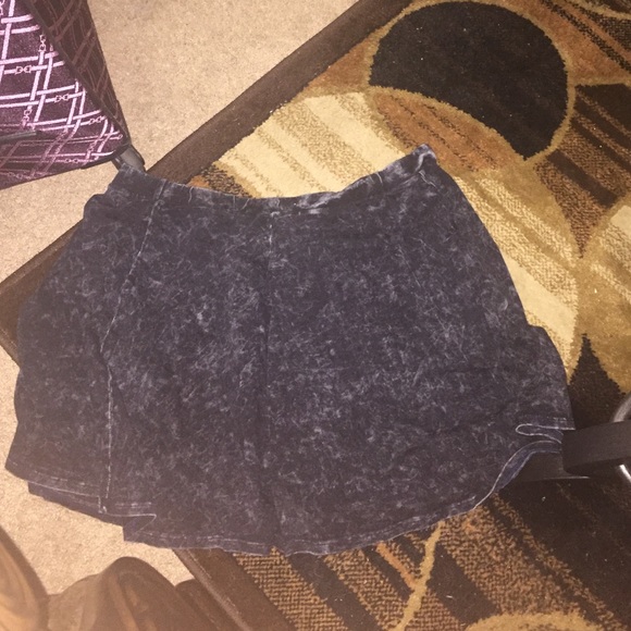 Denim washed skirt