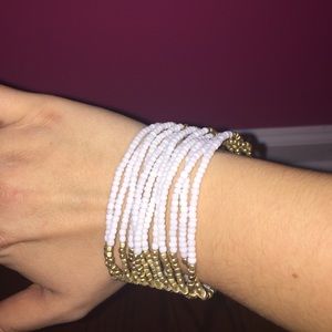 White and Gold Bracelet