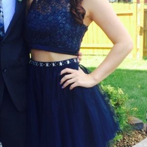 Pretty 2 piece homecoming dress