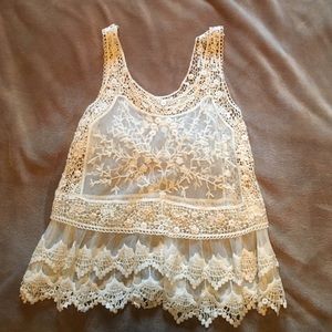 Lace tank top