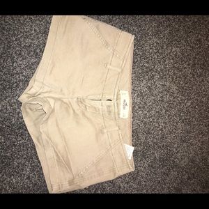 Khaki hollister shorts