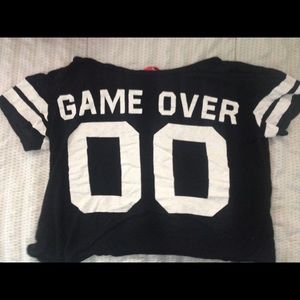 *LOWEST PRICE* Game over crop top