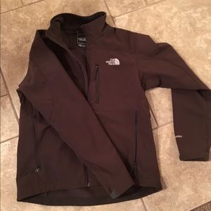 Brown apex Northface jacket